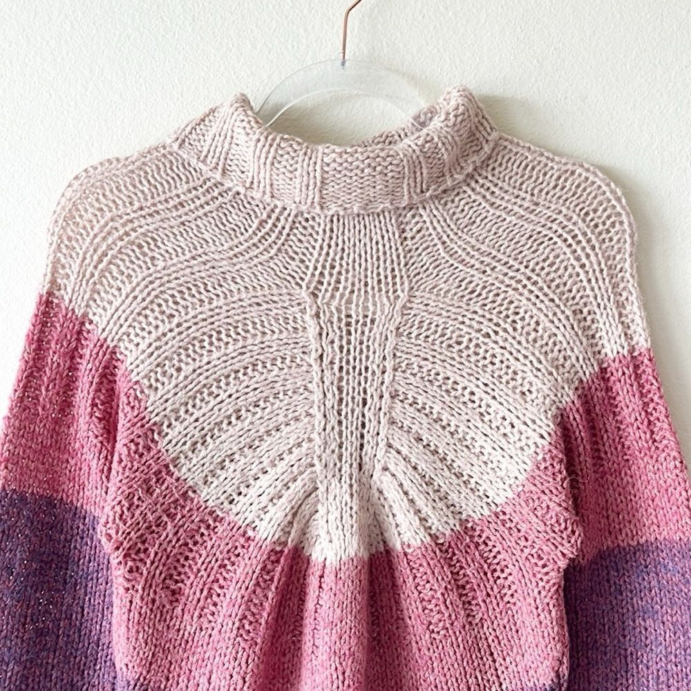 Anthropologie Sleeping on Snow Alpaca Blend Mock Neck Knit Sweater - Picture 2 of 9